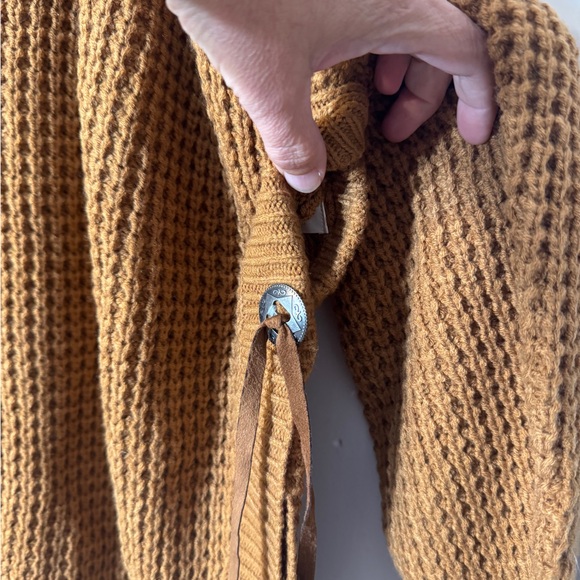 Cotton & Rye Texana Concho Brown Round Hem Crew Neck western Fringe sweater‎ XXL - Picture 14 of 14